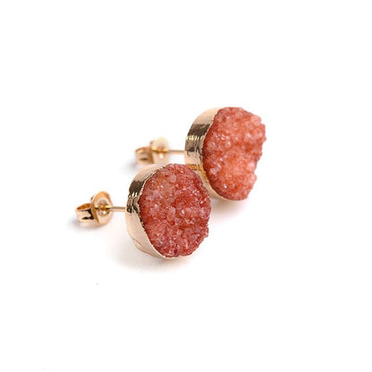 Nail Druzy Stone Mini Earrings Charm Jewelry BS0245 - Touchy Style .