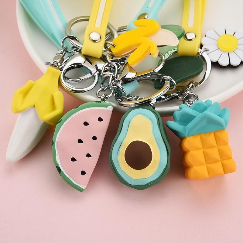 Mini KEY FOB- Pineapple Key Chain- Keychain Holder- Womens Key