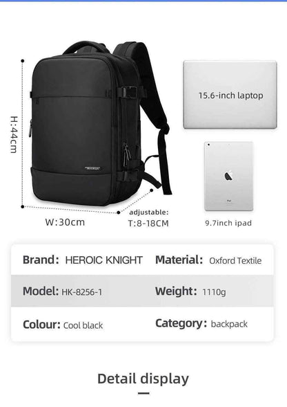 Oxford Polyester Black Cool Backpacks For Men&