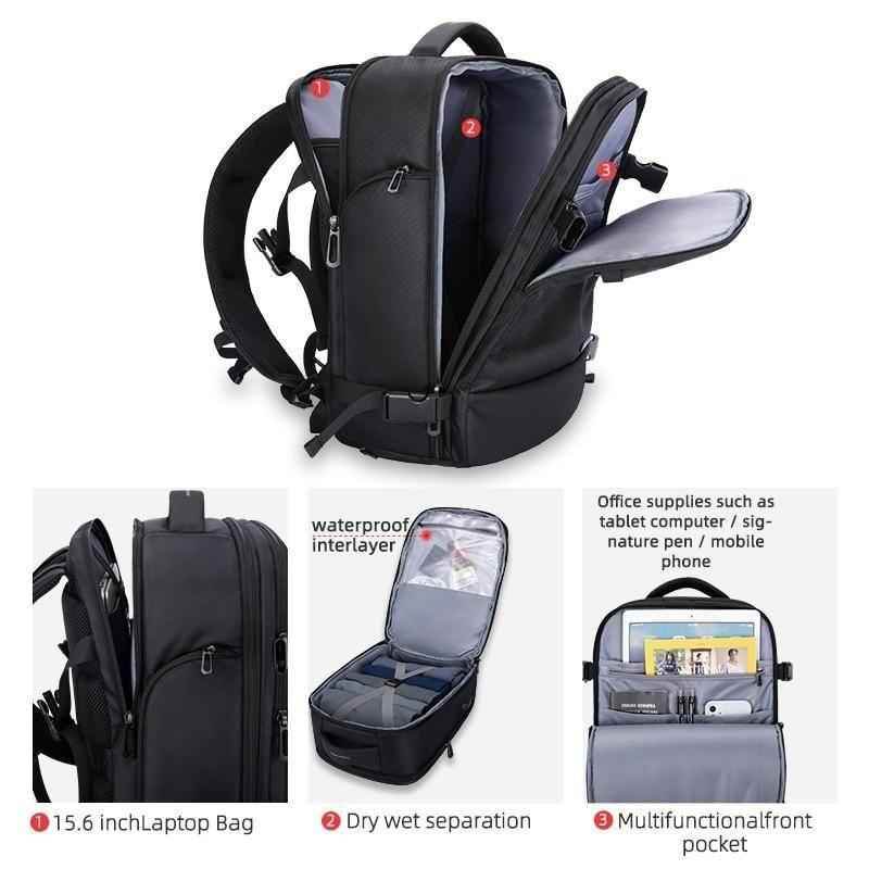 Motorcycle Saddlebags Side Bag,With Interior Zipper Pocket Computer  Interlayer bag Men Office Travel Bag Messenger Bags - AliExpress