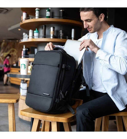 Oxford Polyester Black Cool Backpacks For Men's #MR9076