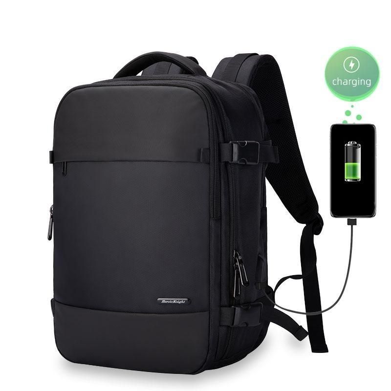 men backpack school casual large capacity waterproof backpack loptop  computer bag men outdoor travel fashion bag Clear partition - AliExpress