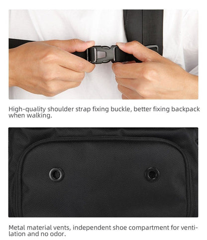 Oxford Polyester Black Cool Backpacks For Men&