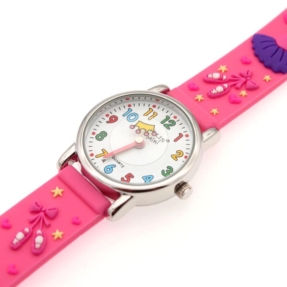 Princess Pink Silicone Simple Cheap Watches For Girls Children Kids A29 - Touchy Style .
