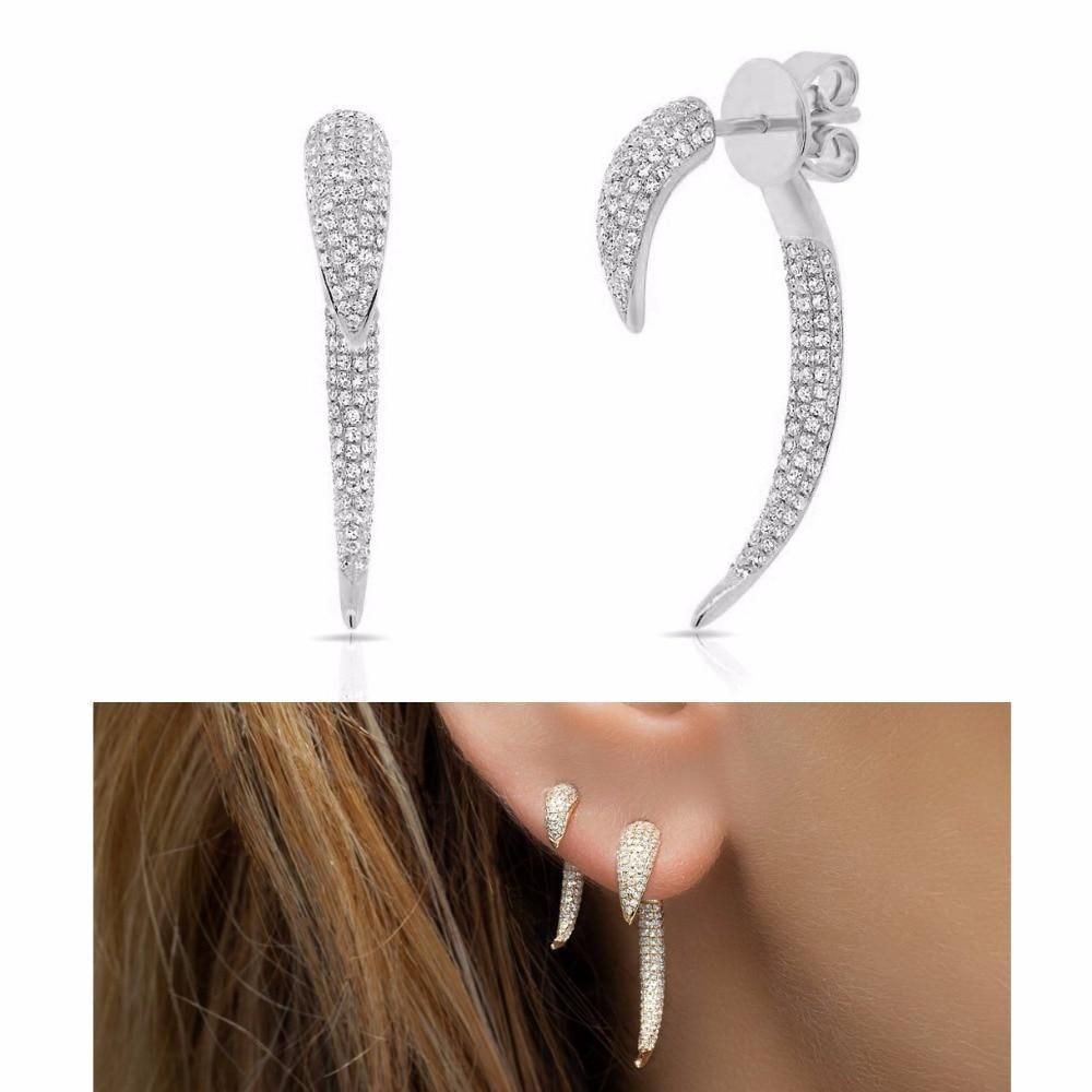 Punk Double Side Earrings Charm Jewelry - Touchy Style .