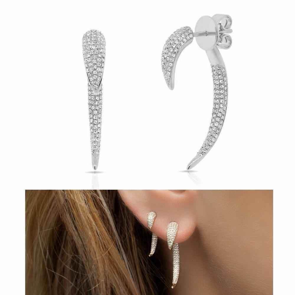 Punk Double Side Earrings Charm Jewelry - Touchy Style