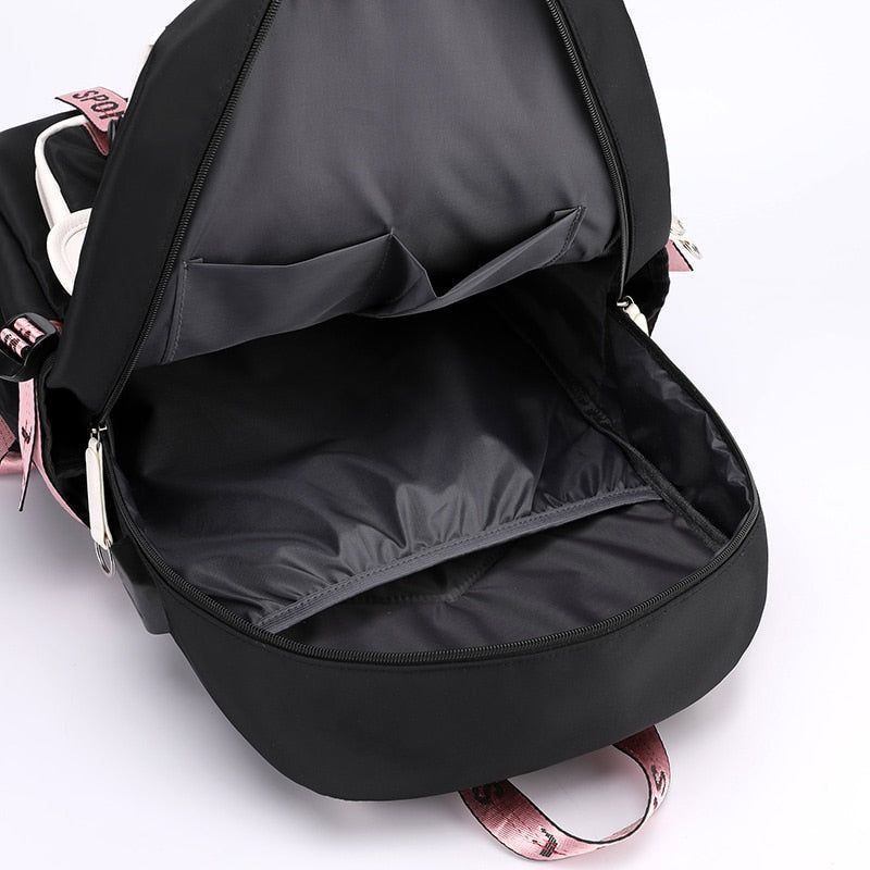 School Cool Backpack for Unisex Korean Style UCBFOS17 Waterproof Nylon Fabric - Touchy Style .