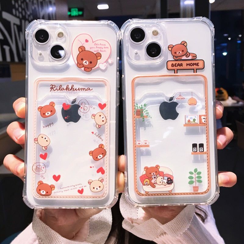 For iPhone 15 Pro Max 14 13 12 11 XR XS 8 Cute Shockproof Case