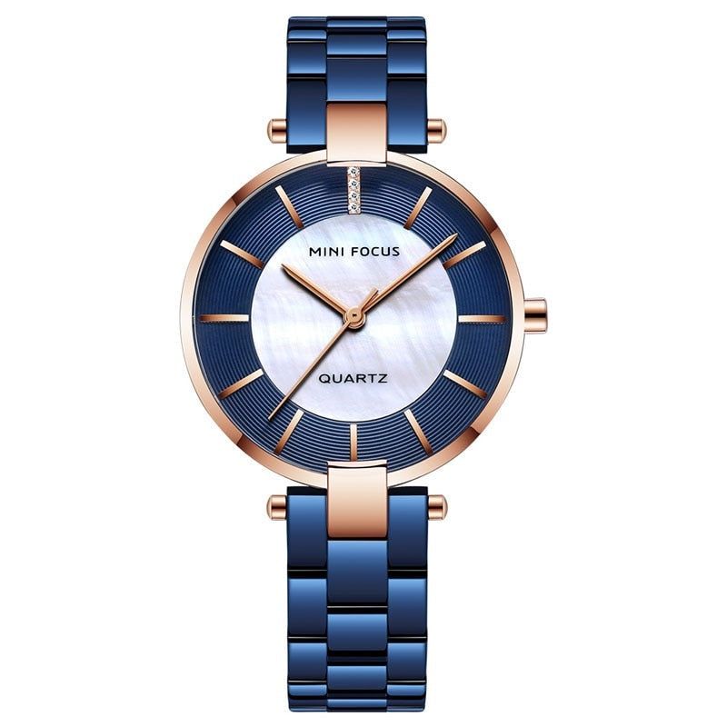Simple Cheap Watches For Women Quartz Blue Wristwatches - Touchy Style .