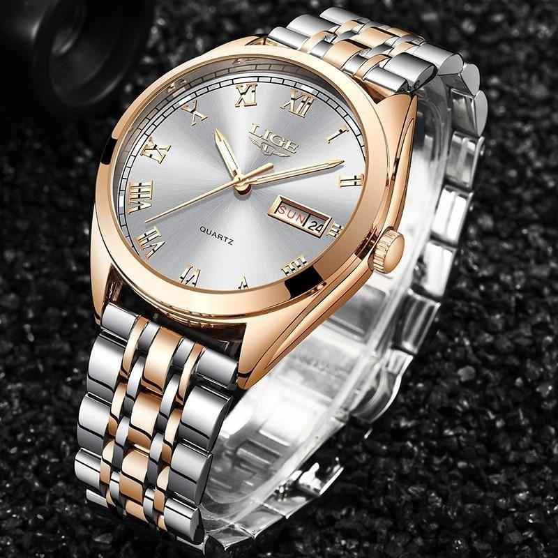 Simple Cheap Watches For Women Waterproof Gold Quartz Stainless Steel 2021 - Touchy Style