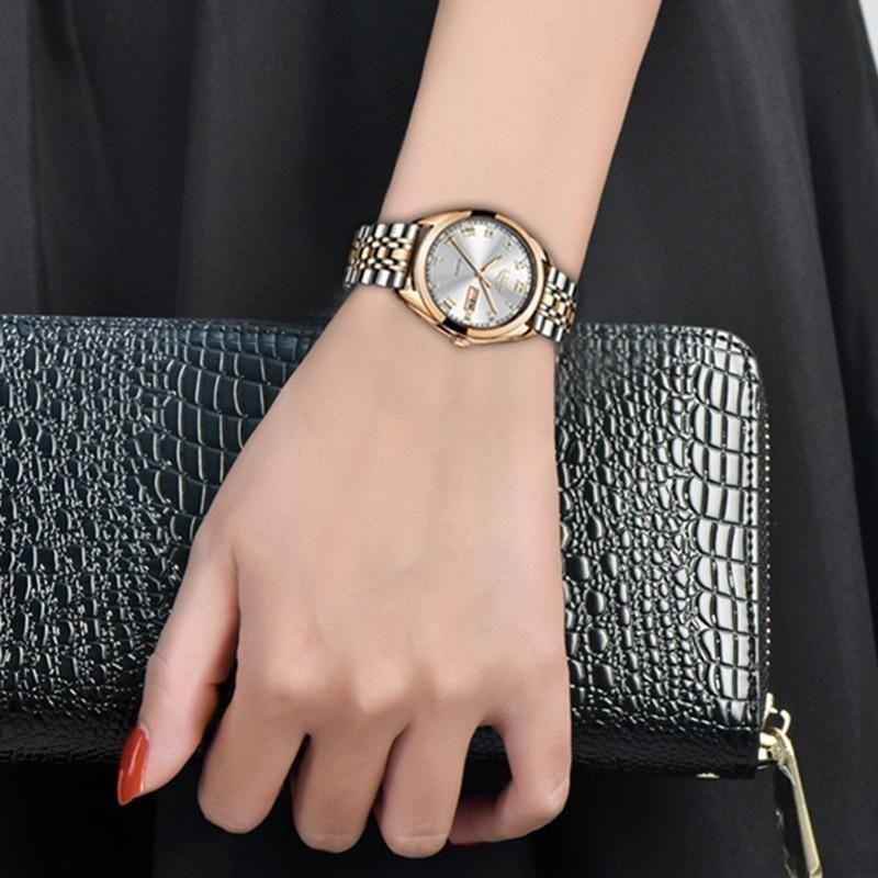 Simple Cheap Watches For Women Waterproof Gold Quartz Stainless Steel 2021 - Touchy Style