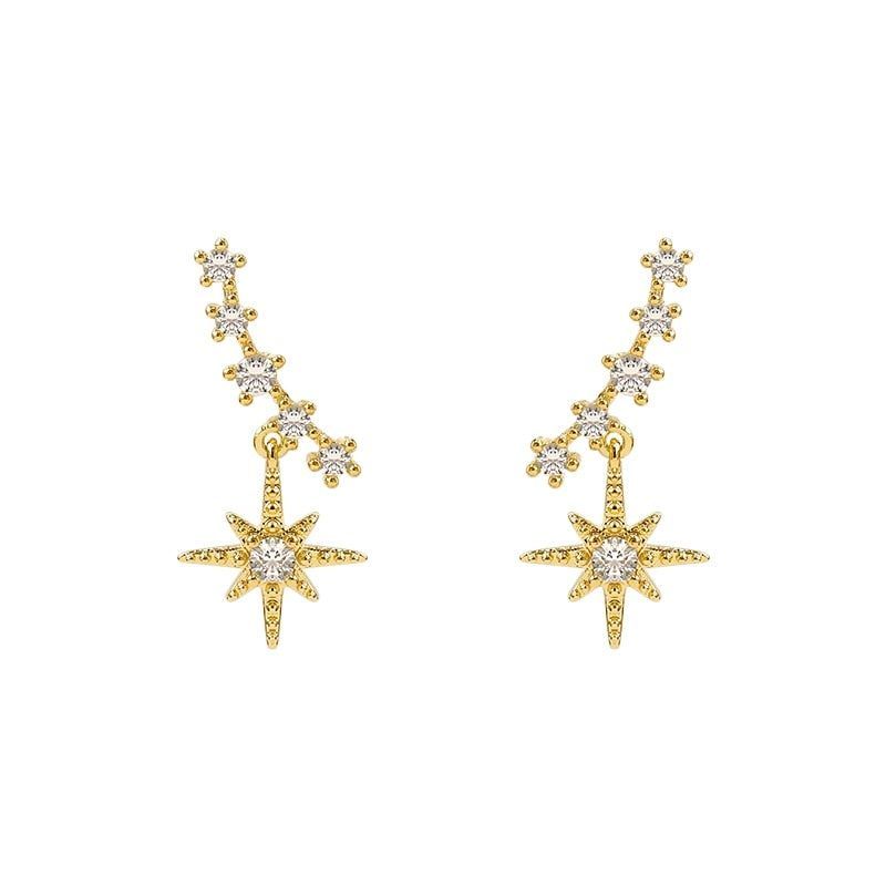 Simple Pure Star Earrings Charm Jewelry XYS0427 - Touchy Style .