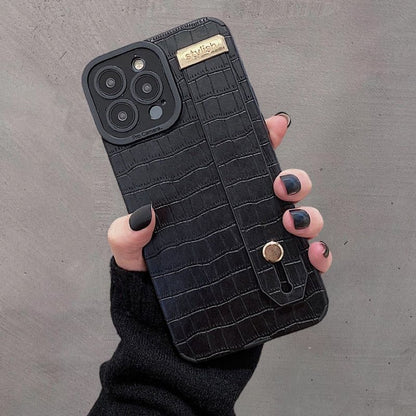 Soft Leather Wristband Cute Phone Cases For iPhone 11 13 12 Pro XS Max X XR 7 8 Plus - Touchy Style .
