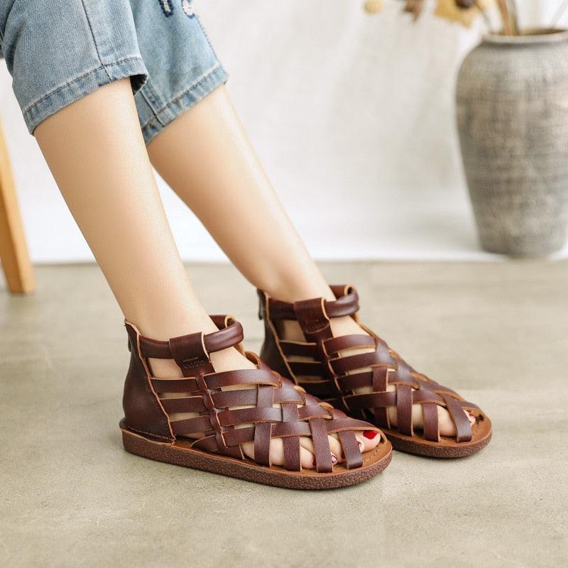 Soft Walking Leather-Covered Toe Women&