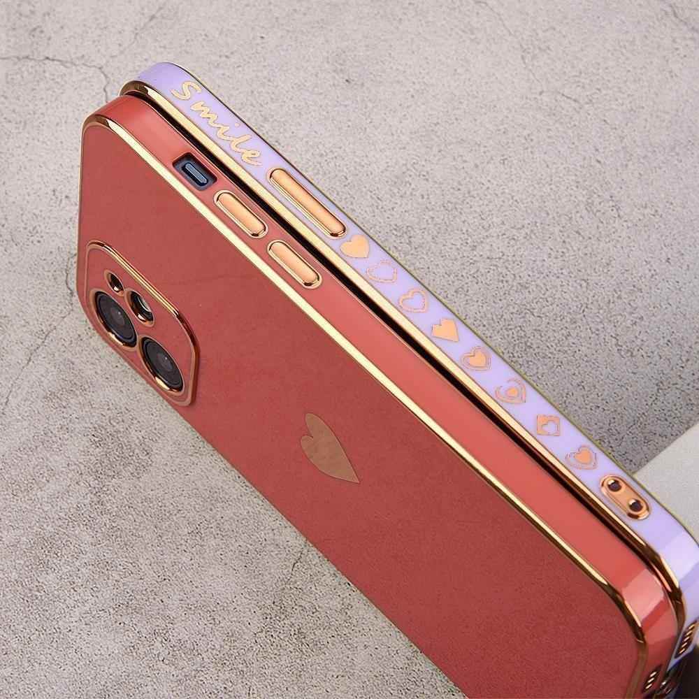 Solid Plating Mini Heart Cute Phone Cases For iPhone 12 11 Pro Max X XR XS Max 7 8 6 6s Plus SE 3 2022 13 Pro Max - Touchy Style