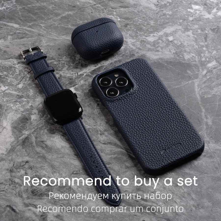 Solid Premium Genuine Leather Cute Phone Cases for iPhone 13 Pro Max 12 mini 11 - Touchy Style