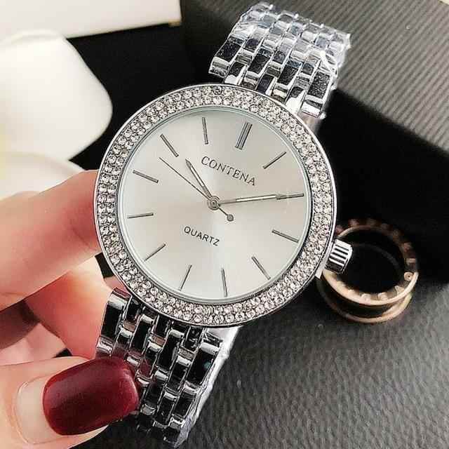 Stainless Steel Ultra Thin Simple Cheap Watches For Women&