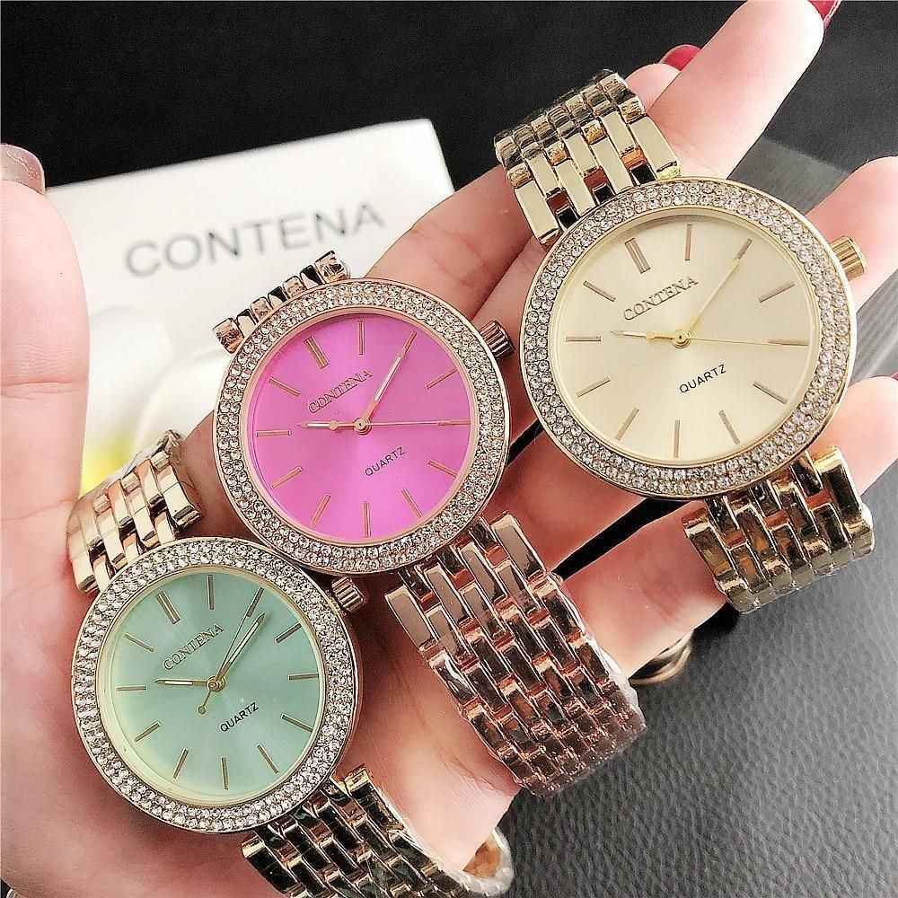 Stainless Steel Ultra Thin Simple Cheap Watches For Women&