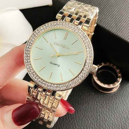 Stainless Steel Ultra Thin Simple Cheap Watches For Women&