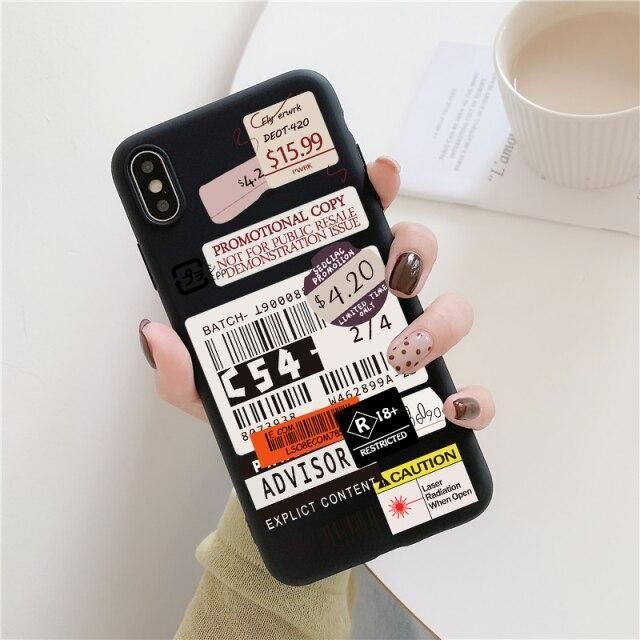 Stamp Label Barcode Cute Phone Case For Huawei Honor 10i 8X 9X Mate 20 10 30 P30 P40 P20 Lite - Touchy Style .