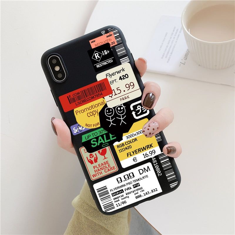 Stamp Label Barcode Cute Phone Case For Huawei Honor 10i 8X 9X Mate 20 10 30 P30 P40 P20 Lite - Touchy Style .