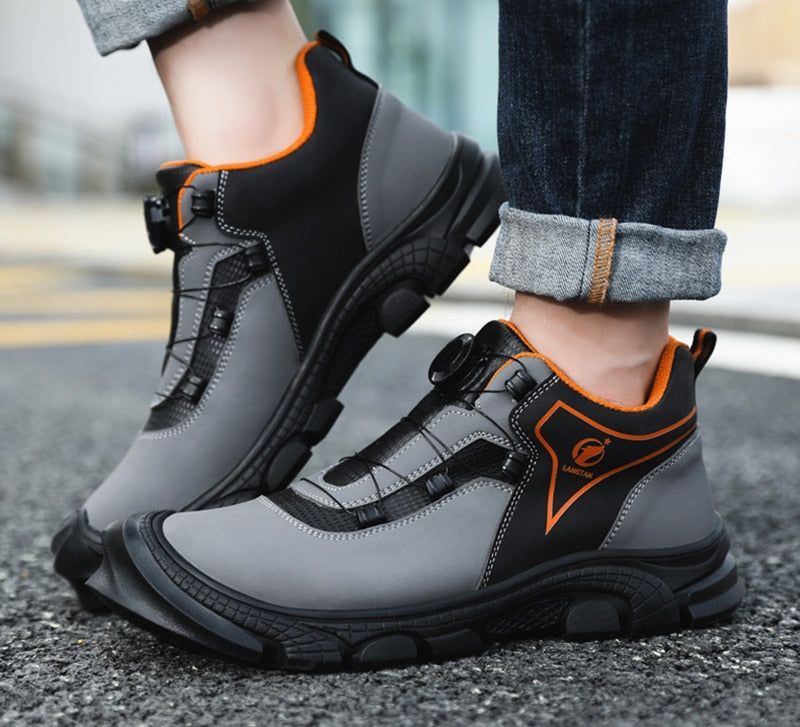 Standard High Top Safety Casual Shoes For Men SHMCS15 Anti-smashing Boots - Touchy Style .