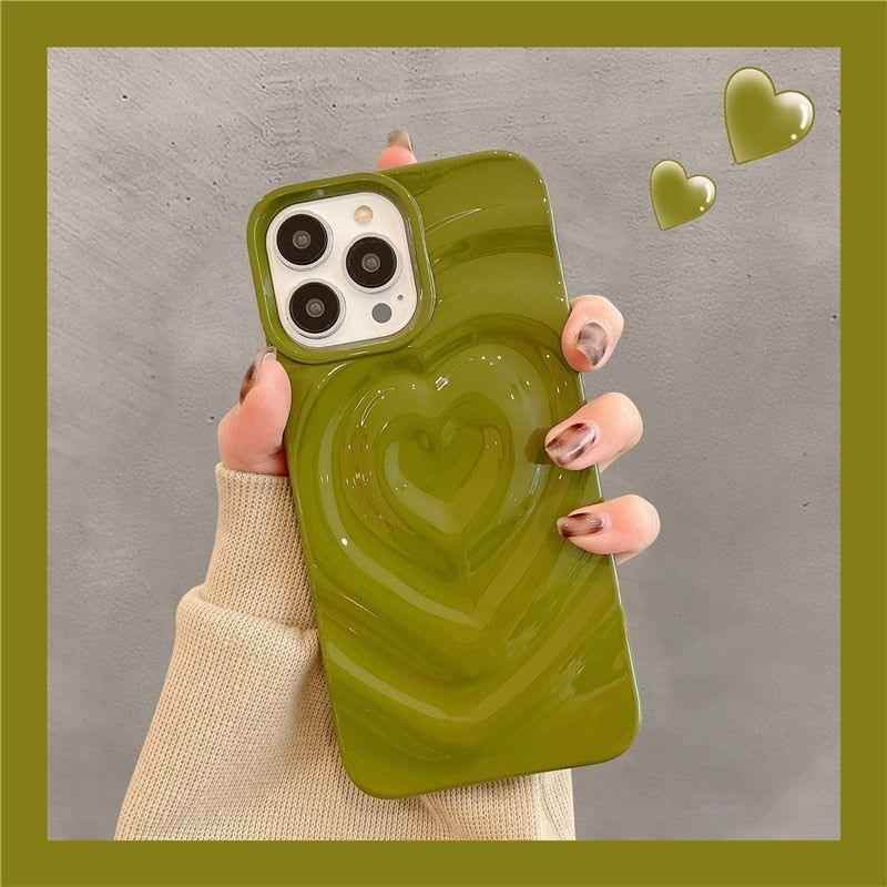 Stylish Protection: Heart Cute Phone Cases for iPhone 14 Pro Max 13 12 11 14 Plus - Touchy Style