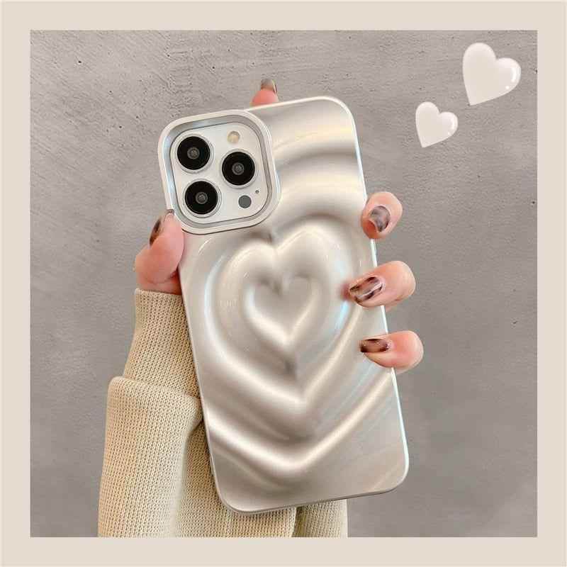 Stylish Protection: Heart Cute Phone Cases for iPhone 14 Pro Max 13 12 11 14 Plus - Touchy Style