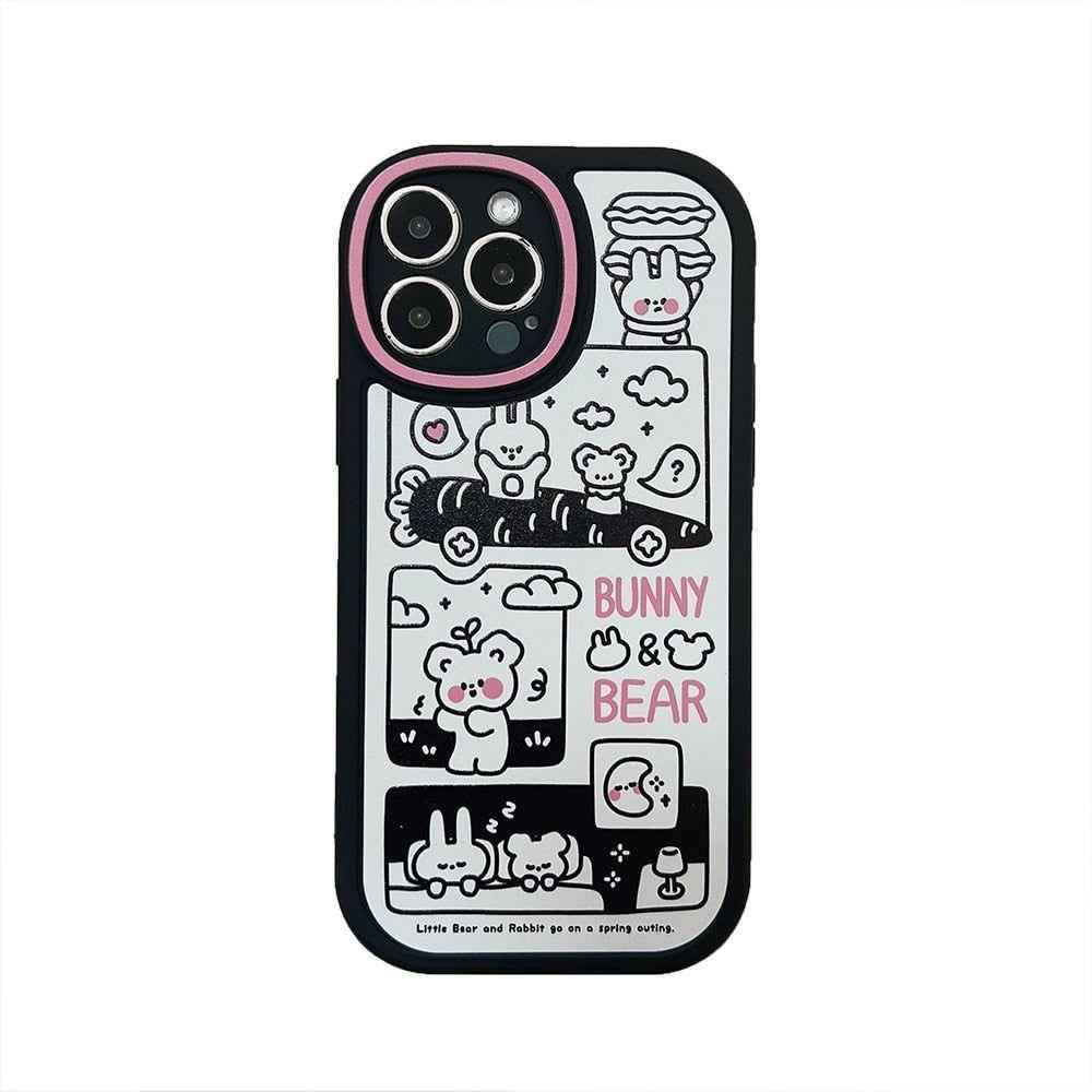 Sweet Friends Illustration Cute Phone Cases For iPhone 14 13 11 12 Pro Max 14 Plus Xs Max XR 7 8 Plus - Touchy Style