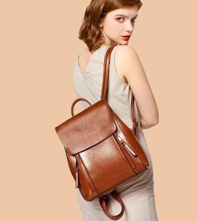 Travel School Fashion Leather For Teenage Girls Women&