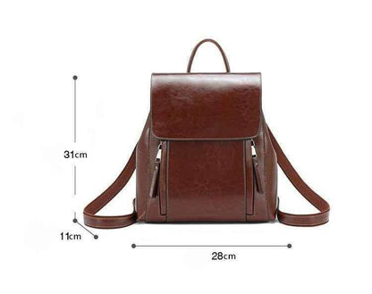 Travel School Fashion Leather For Teenage Girls Women&