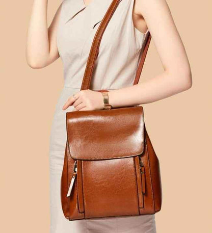 Travel School Fashion Leather For Teenage Girls Women&