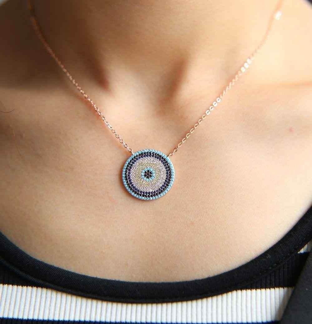 Turquoises Turkish Evil Eye Necklaces Charm Jewelry - Touchy Style