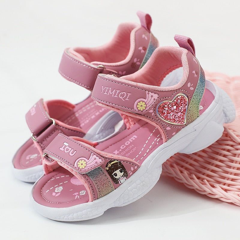 UOS313 Girls Kids Princess Casual Shoes Little Girl Sandals - Touchy Style .