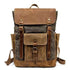 Vintage Waterproof Travel Cool Backpack CBMOS07 Canvas Large Capacity Laptop Bag - Touchy Style