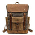 Vintage Waterproof Travel Cool Backpack CBMOS07 Canvas Large Capacity Laptop Bag - Touchy Style .