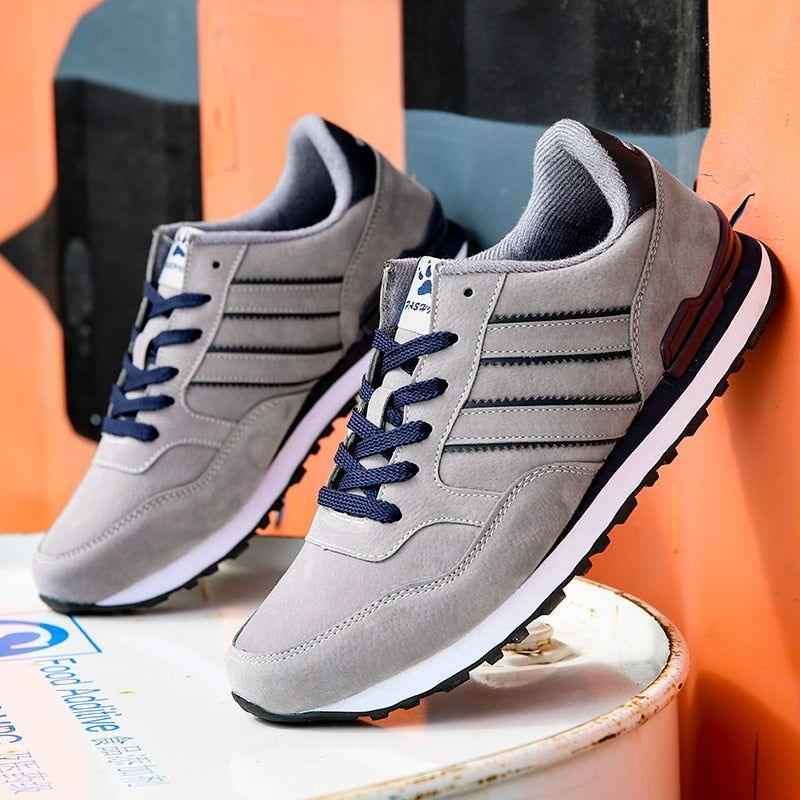 Walking Comfortable Waterproof Leather Sneakers Men&