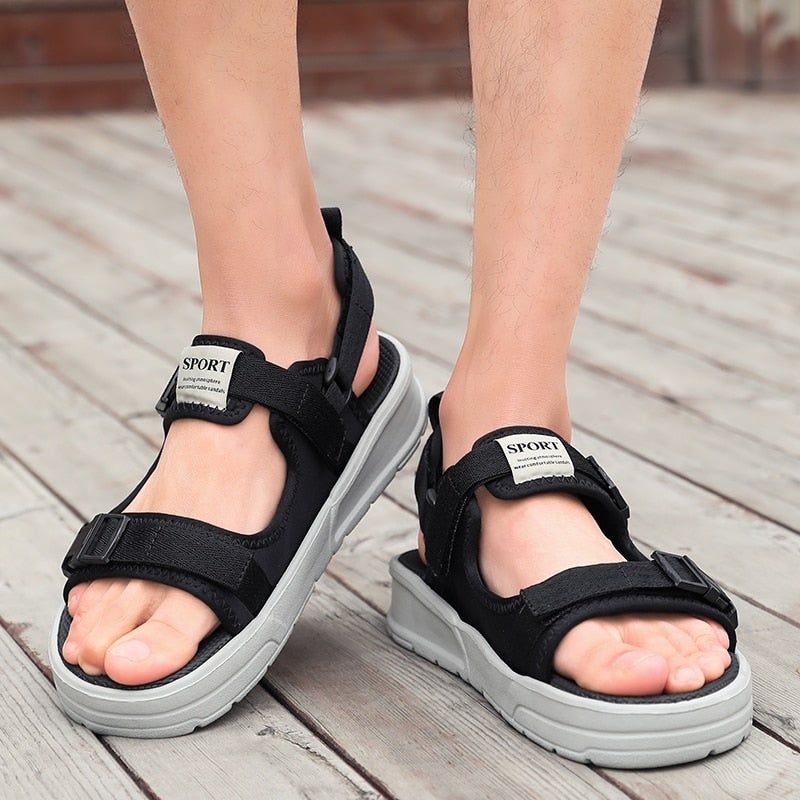 Waterproof Lightweight Flat Sandals - Men&