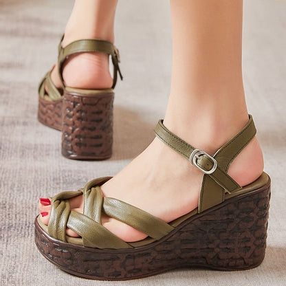 Wedge sandals casual shoes Touchy Style