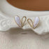 White Drop Earrings Charm Jewelry ECJXYO01 Sweet Heart Pattern Accessories - Touchy Style .