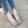 Women's Casual Shoes GRCL08 Soft Breathable Leather Flat Sandals - Touchy Style .