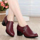 Women's Casual Shoes Leather Black Comfortable Soft Pumps GRCL0213 - Touchy Style .