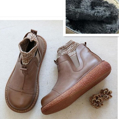Women's Casual Shoes Leather Comfortable Handmade Ankle Boots