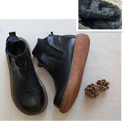 Women's Casual Shoes Leather Comfortable Handmade Ankle Boots