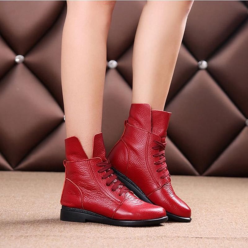 Women's Casual Shoes Warm Leather Ankle Boots #FXN-1526 | Touchy Style