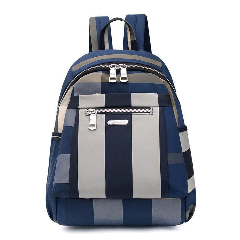Mens Backpack Plaid Pu Business Office Backpack Student Schoolbag