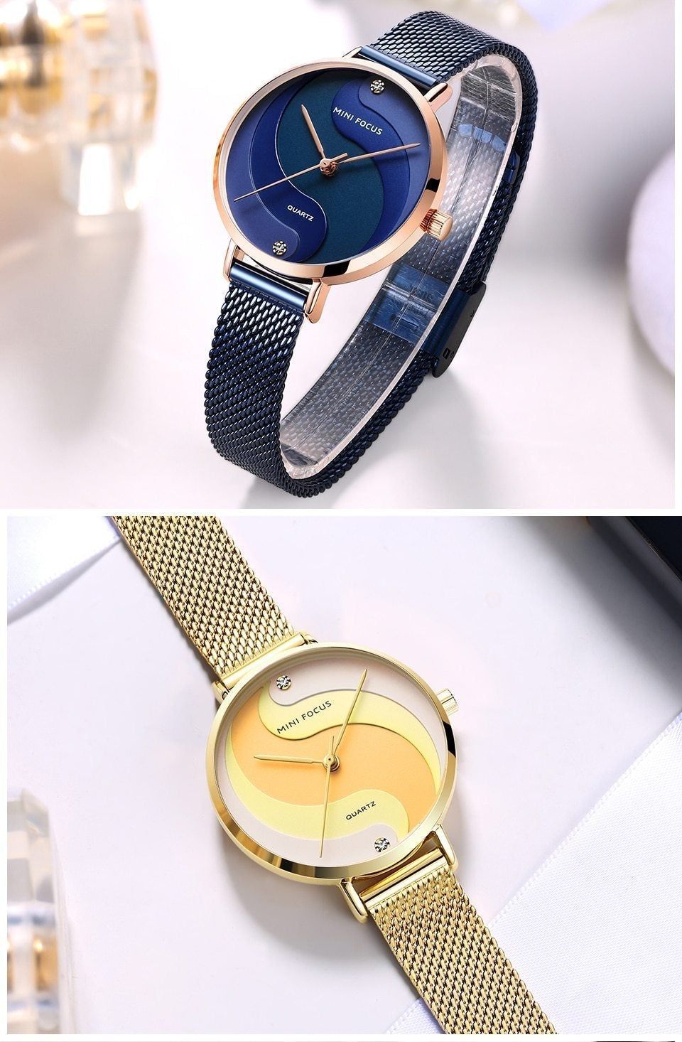 Women Watches Waterproof Top Luxury Fashion Casual Ladies Watch Quartz Stainless Steel TM0202 - Touchy Style .